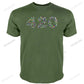 New 420 Weed Pot Mary Jane Joint Bong Blunt T-shirt short sleeve 100% Cotton T Shirts Brand Clothing Tops Tees Simple Style